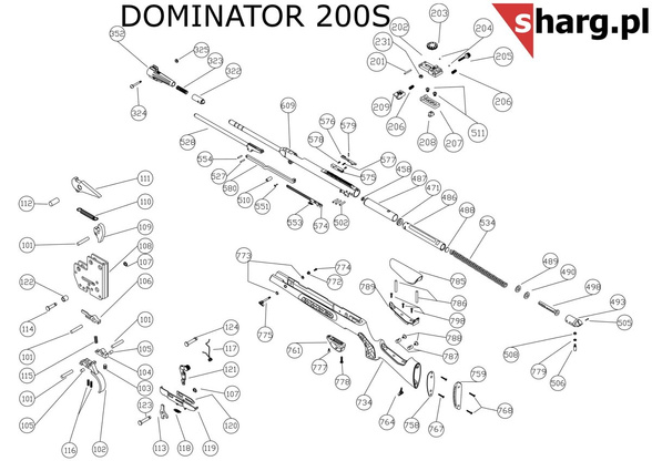 Sworzeń bezpiecznika Hatsan MOD 33 - Torpedo 155, Dominator 200, Proxima (123)