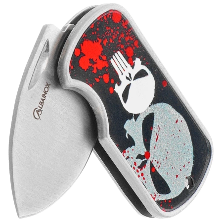 Martinez Albainox Knife Skull 3D Aluminum, Satin 3Cr13Mov (18730)