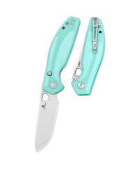 Nóż składany Bestechman Angry Owl Aqua G10, Satin/Stonewashed D2 by Keanu Alfaro (BMK12B-1)