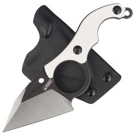 Kubey Hippocam KU166C Knife Ivory G10, Satin/Blackwashed D2