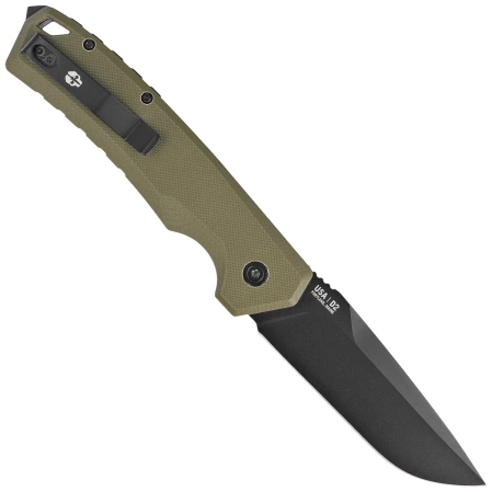 Tekto A3 Delta D/P Automatic Knife OD Green G10, Black D2
