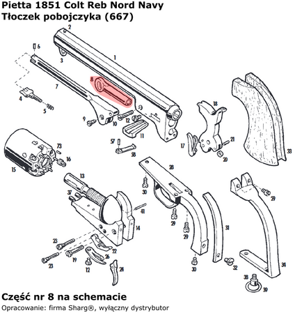 Colt Navy 1851 piston (667)
