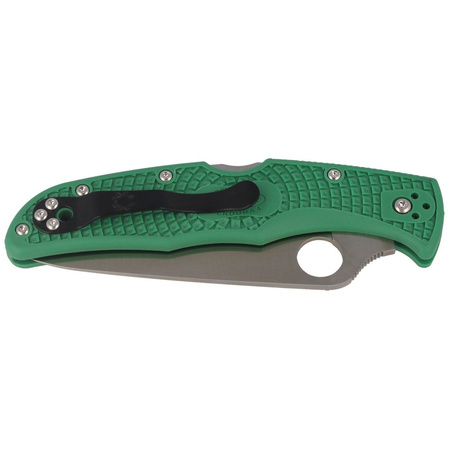 Spyderco Endura 4 FRN Green Flat Ground PlainEdge Knife (C10FPGR)