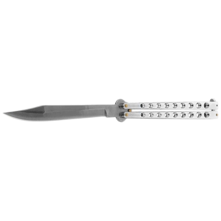 Nóż składany motylek Martinez Albainox Big Balisong Chrom Zamak, Mirror 3Cr13Mov (02052-C)