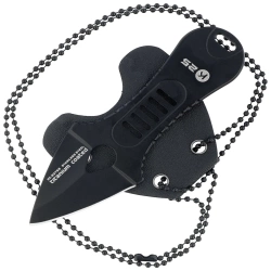 Nóż na szyję K25 RK-32759 Black Steel, Black Titanium 7Cr17Mov