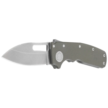 Demko Shark Cub Slicer Shark Knife OD Green G10, Stonewashed CPM 20CV by Andrew Demko (SC-20CV-ODG10-SS)