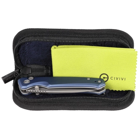 Civivi Altus Blue Aluminum, Stonewashed Nitro-V knife (C20076-6)