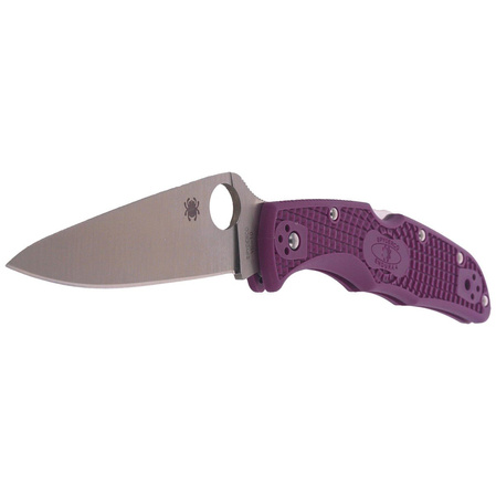 Nóż składany Spyderco Endura 4 FRN Purple Flat Ground Plain (C10FPPR)