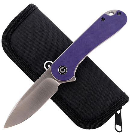 CIVIVI Knife Elementum Flipper Purple G10, Satin Finish (C907V)