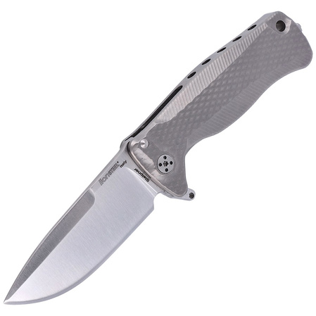 Nóż składany LionSTEEL SR22 Grey Titanium, Satin Sleipner by Molletta (SR22 G)