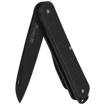 Scyzoryk Fox Vulpis 130 LE No 013/250 Grenade Pattern Black Copper, Black Stonewashed M390 (FX-VPGP130 COB)