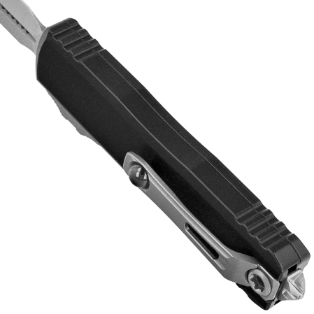 Microtech UTX-85 Gen IV D/E OTF Knife Black Aluminum, Stonewashed M390MK by Tony Marfione (12324-10)