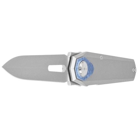 Remette RT-Infinite Power Knife Gray Titanium, Hand Grinding Pearlescent M390 (RTIP-T)