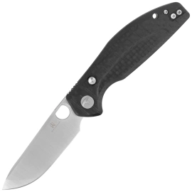 Nóż składany Bestechman Angry Owl Black G10 w/ Carbon Fiber Pattern, Satin/Stonewashed D2 by Keanu Alfaro (BMK12F-1)