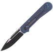 WE Knife Double Helix Blue Titanium, Black Stonewashed CPM S35VN (815C)