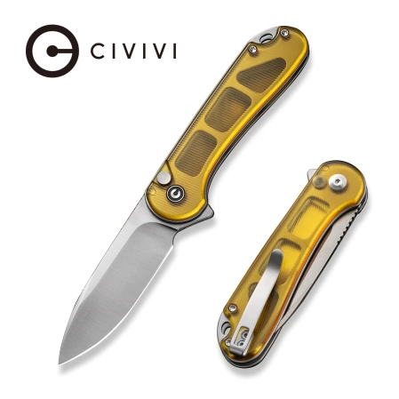 Civivi Button Lock Elementum II Knife Polished Ultem, Satin Nitro-V (C18062P-7)