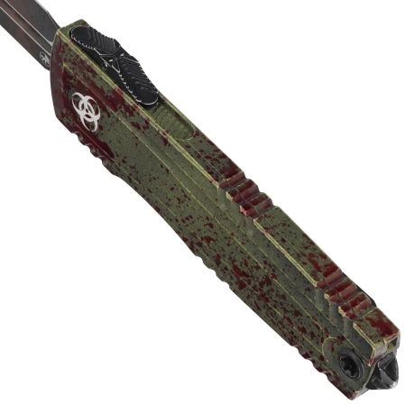 Microtech Luminary ZBP D/E Signature OTF Knife Outbreak Aluminum, Outbreak M390MK by Tony Marfione (1270-1OBDS)