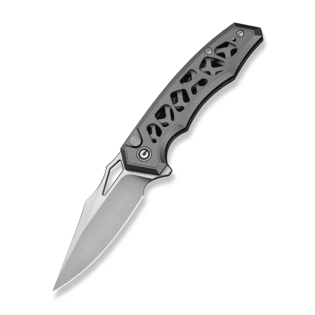 Civivi Anaaki Knife Gray Aluminum, Satin Nitro-V (C24039-2)