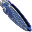 Rike Knife RK Cicada-BG Knife Blue / Gold Titanium, Bead Blasted M390