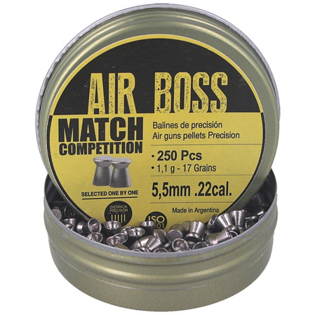 Apolo Air Boss Match Competition AirGun Pellets .22/5.5 mm, 250 pcs 1.10g/17.0gr (30302)