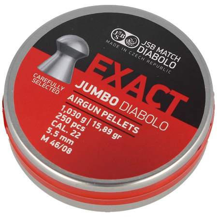 JSB Exact Jumbo 5.50 mm pellets, 500 pcs (546245-500)