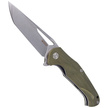 Kubey Knife Dugu Green G10, Stonewashed D2 (KU210B-1)