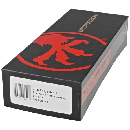 Nóż automatyczny Microtech LUDT Gen III S/E Black Aluminium, Stonewashed P/S M390MK by Tony Marfione (1135-11)