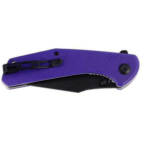 Sencut Knife Actium Purple G10, Black Stonewashed D2 (SA02D)