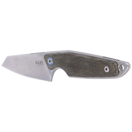 MKM Makro 2 Green Micarta Knife, Stonewashed M390 by Jesper Voxnæs (MKMA02-GC)