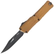 Nóż automatyczny OTF Microtech Combat Troodon Gen III Bowie Tan Aluminium, Black M390MK by Tony Marfione (1146-1TA)