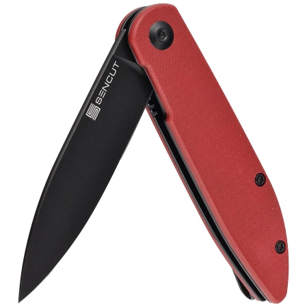 Nóż składany Sencut Bocll II Burgundy G10, Black Stonewashed D2 by Brad Zinker (S22019-3)