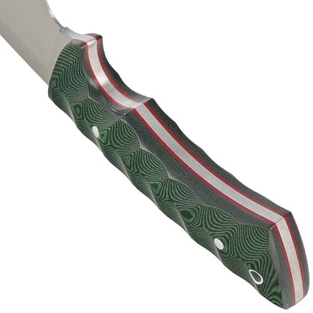 Nóż Muela Rhino-10G Green Canvas Micarta, Satin X50CrMoV15