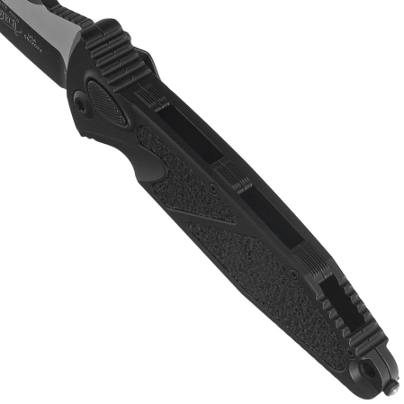 Nóż automatyczny Microtech Socom Elite Auto T/E Black Aluminium, Tactical M390 by Tony Marfione (161A-1T)