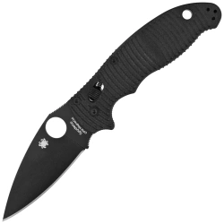 Spyderco Manix 2 SALT Knife Black G10, Black DLC MagnaCut by Eric Glesser (C101GMCBKP2)