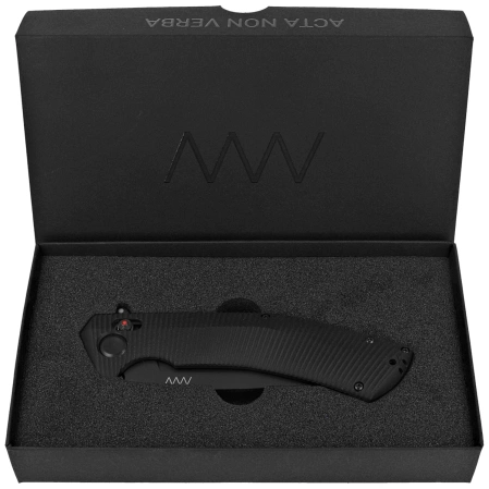 Nóż składany ANV A400 BB Black G10, Black DLC Sleipner (ANVA400-001)