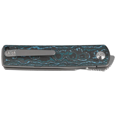 Reate Bushido Knife Titanium/Arctic Storm Fat Carbon, Hand Satin M390