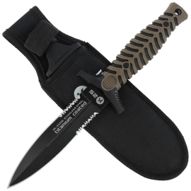 Nóż boot K25 RK-32206 Coyote ABS/Black Rubber, Black Titanium 7Cr17Mov