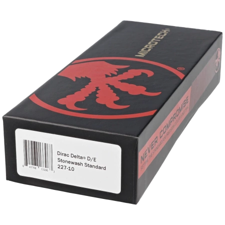 Microtech Dirac Delta D/E OTF Knife Black Aluminum, Stonewashed by Tony Marfione (227-10)