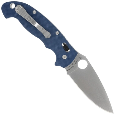 Nóż składany Spyderco Manix 2 XL Cobalt Blue, Satin CPM SPY27 by Eric Glesser (C95GPCBL2)