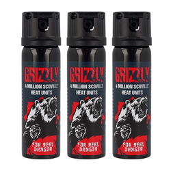 Zestaw trzech gazów pieprzowych Sharg Grizzly Gel 4mln SHU, 26.4% OC 63ml (13063-C)