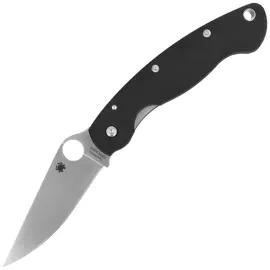 Nóż składany Spyderco Military Model G-10 Black Plain (C36GPE)