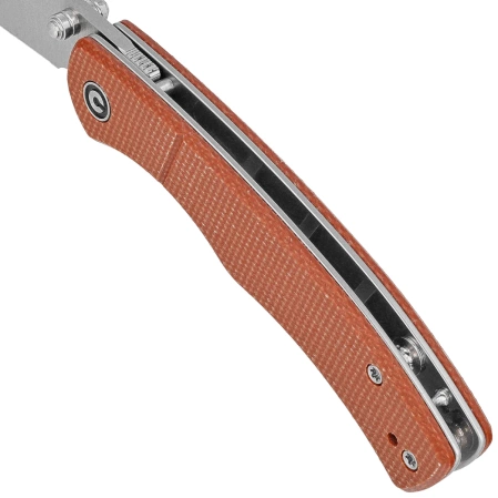 Nóż składany Civivi Clingman Brown Canvas Micarta, Satin Nitro-V by Taylor Martin Best Damn EDC (C23065-3)