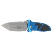Microtech Socom Elite T/E Knife Blue Aluminum, Stonewashed M390 by Tony Marfione (161-10BL)