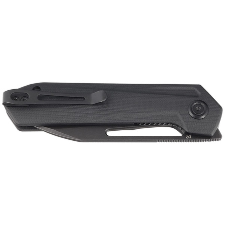 Kubey Royal Knife Black G10, Dark Stonewashed D2 by Colin Maisonpierre (KU321H)