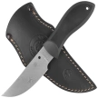 Spyderco Moran Upswept Sprint Run Knife Black FRN / Kraton, Damascus by Bill Moran (FB01PGYD)