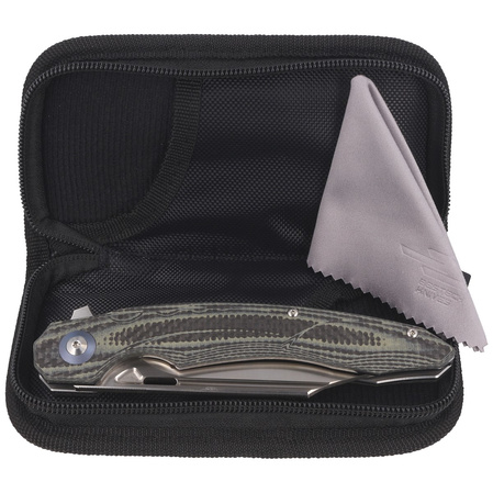 Bestech Knife Fanga Carbon Fiber / Beige G10, Satin D2 by Kombou (BG18D)