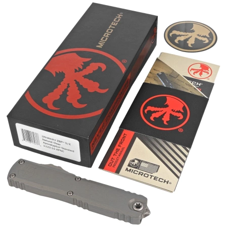 Nóż automatyczny OTF Microtech Ultratech Gen III ZBP D/E Natural Clear Aluminium, Apocalyptic M390MK by Tony Marfione (1122-10APNC)