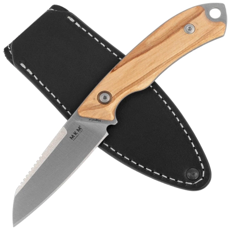 MKM Pocket Tango 2 Knife Olive Wood, Satin MagnaCut by David C Andersen (MK PT02-O)