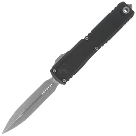 Nóż automatyczny OTF Microtech Ultratech Gen III ZBP D/E Black Aluminium, Apocalyptic M390MK by Tony Marfione (1122-10AP)