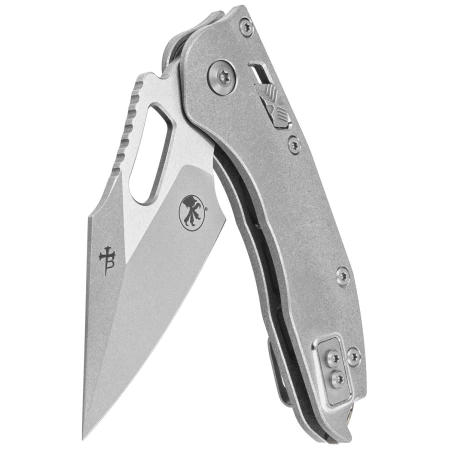 Microtech Marfione Select Stitch Ram-Lok S/E Knife Titanium, Stonewashed M390MK by Borka Blades and Tony Marfione (169RL-10MS1)